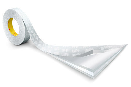 3M™ Double-Sided Paper Tape 9448A, White, 1200 mm x 50 m, 0.15 mm