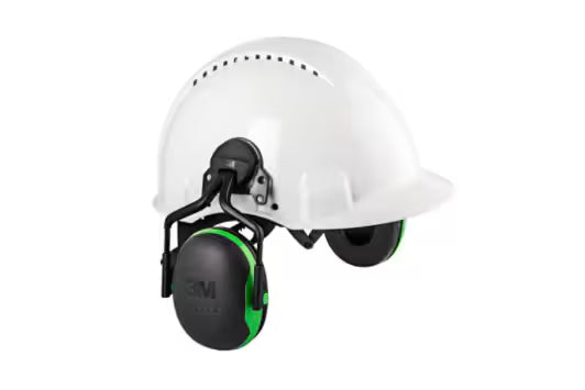 3M™ PELTOR™ Hearing Protectors, Green, Helmet Mount, X1P5E