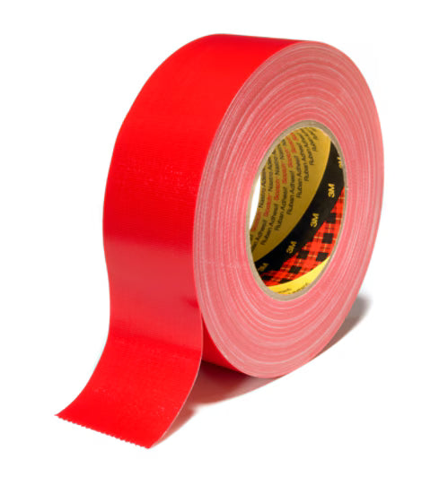 3M™ Extra Heavy Duty Duct Tape 389, Rood, 25 mm x 50 m, 0.26 mm