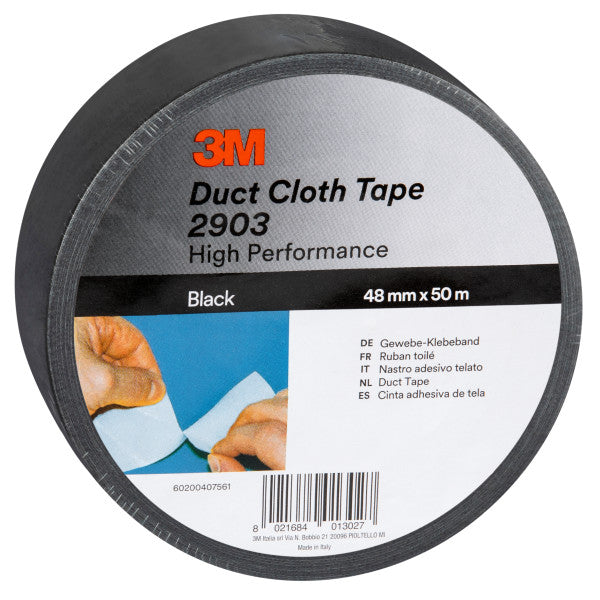 3M™ Universele ducttape 2903, Zwart, 48 mm x 50 m