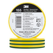 3M ™ TEMFLEX ™ Vinyl -Insolation Band 155 - Grün/Gelb - 19 mm x 20 m | 1 Exagus von 100 Rollen