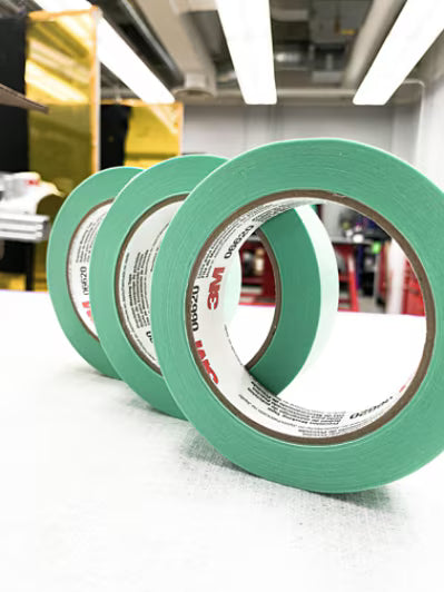 3M™ Precision Masking Tape, Green, 6.35 mm x 55 m, 06525