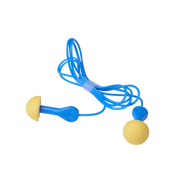 3M™ EAR™ Express™ Earplugs, with cord, 100 pairs/box, EX-01-001