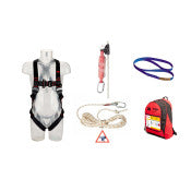 3M ™ Protecta® Herbstschutz Set für Dachdecker - Anker - Kabelbaum - Seilgreifer/Vallijn - 10 m Rettungslinie - Rucksack - 1150511 | 1 externe Schachtel 4 Stück