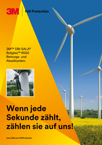 3M™ DBI-SALA® Rollgliss™ R550 Reddings- en afdalingssysteem, 70 m, 3329070/2