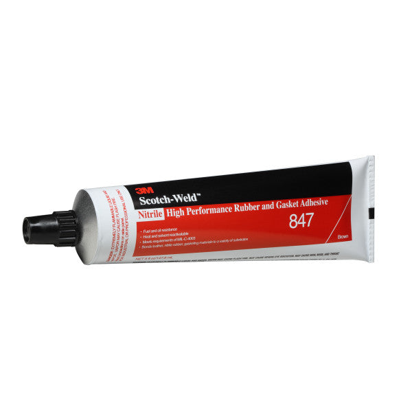 3M™ High-Strength Nitrile Adhesive for Rubber and Gaskets 847, Brown, 150 ml