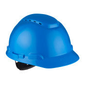 3M ™ Sicherheitshelm - Ratschenanpassung - Belüftung - Plastik -Schweißband - Blau - H700N -BB | Rabattpalette und 160 Stücke