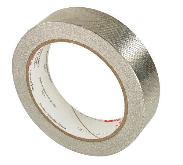 3M™ ET 1345 Koperfolie, reliëf, ingeblikt, met niet-geleidende lijm, Blik, 584 mm x 16.5 m x 0.1 mm