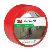 3M ™ Vinyl Tape Allgemeiner Gebrauch 764 - Rot - 50 mm x 33 m - 0,13 mm - individuell und bequem verpackt | 1 Übertreibung von 12 Rollen