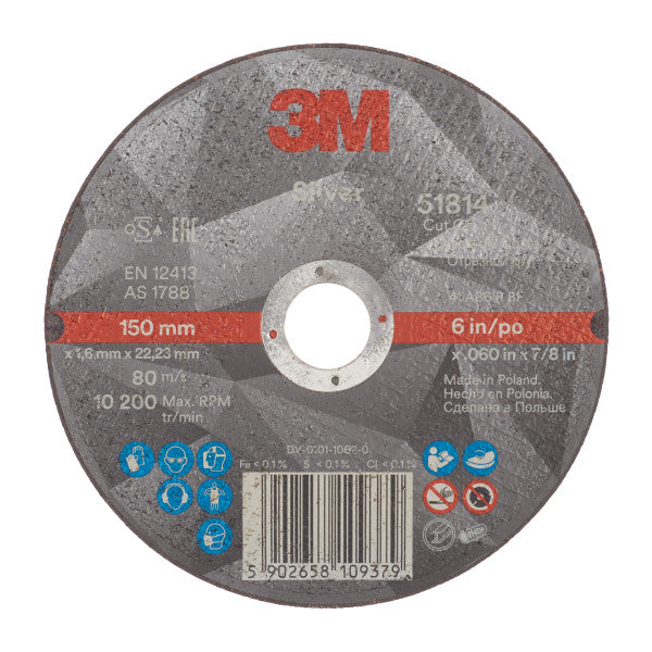 3M™ Silver Trennscheibe, T41, 150 mm x 1,6 mm x 22,23 mm