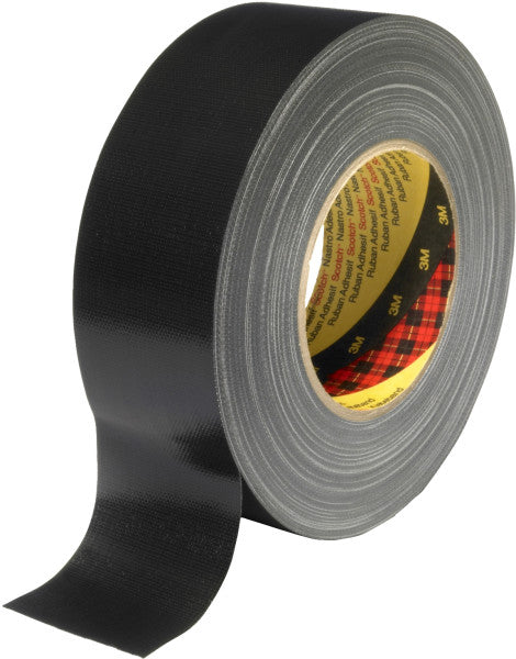 3M™ Extra Heavy Duty Duct Tape 389, Zwart, 19 mm x 50 m, 0.26 mm