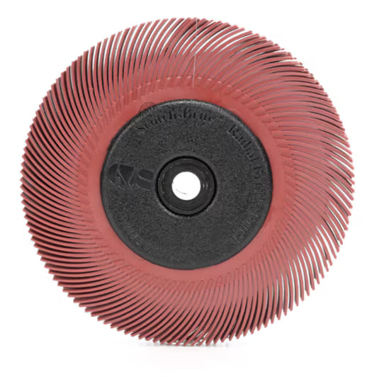 Scotch-Brite™ Radial Bristle Brush BB-ZB with adapter, Type C, 152 mm x 11.11 mm x 25.4 mm, P400