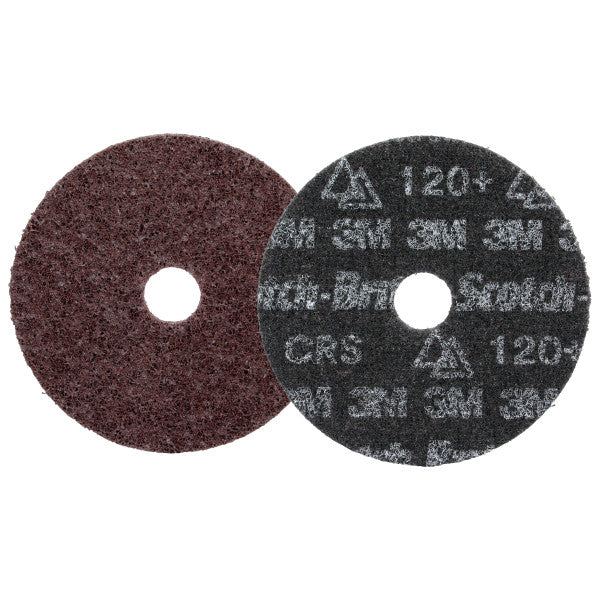 Scotch-Brite™ Precision Heavy Duty Surface Conditioning-schijf, HD-DH, Coarse 120+, 127 mm x 22.23 mm, 50 ea/Case