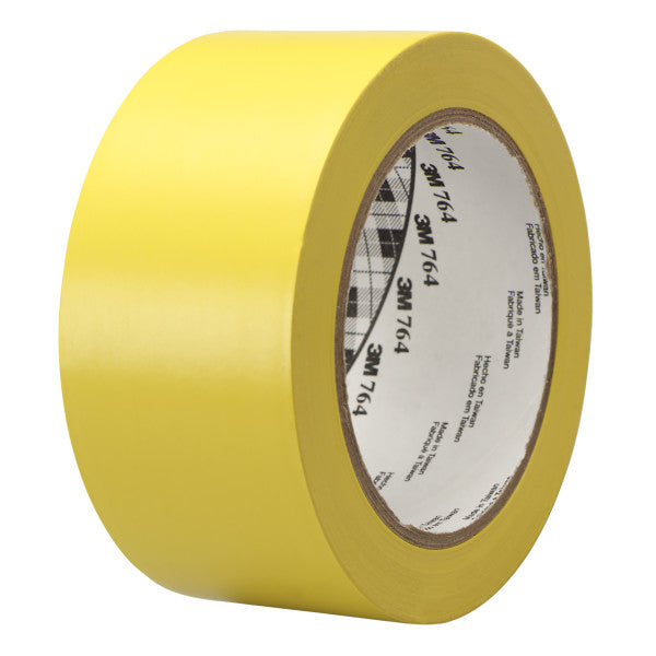 3M™ Vinyl Tape Algemeen Gebruik 764, Geel, 1245 mm x 33 m, 0.13 mm