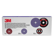 3M ™ Schleif- und Reinigungssatz - einschließlich 125 mm 982CX und XO -RD -Scheibe - mit 1 Rippen -Stützdisk für eine Faserscheibe - 1 PC/Set | Rabattpalette A 84 Stücke