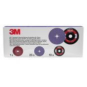 3M ™ Schleif- und Reinigungsset - einschließlich 115 mm 982CX und XO -RD -Scheibe - mit 1 Rippen -Stützscheibe für eine Faserscheibe - 1 PC/Set | Rabattpalette A 112 Stücke