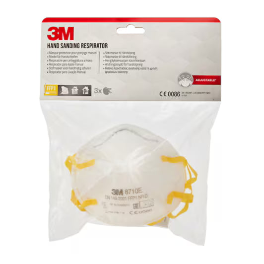 3M™ Dust Mask 8710E, FFP1, without valve, 3/pack