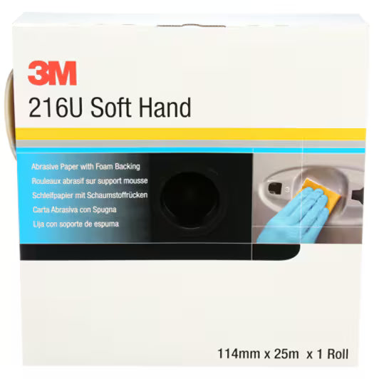 3M™ Soft Hand schuurrol 216U, 114 mm x 25 m, P240, 50333