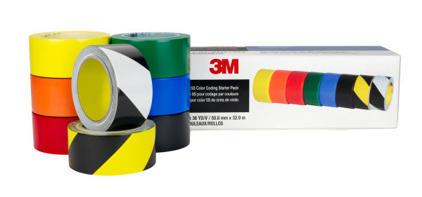 3M™ Vinyl Veiligheidstape en 5S Kleurcoderingspakket, Starters pak, 1 Kit