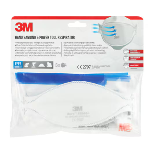 3M™ Aura™ Comfort Dust Mask 9320+, FFP2, without valve, 3/pack