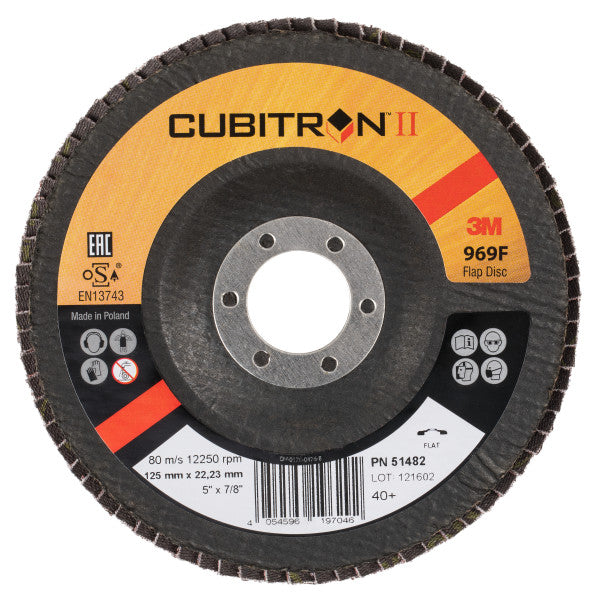 3M™ Cubitron™ II Lamellenschijf 969F, 150 mm, 40+, Conisch