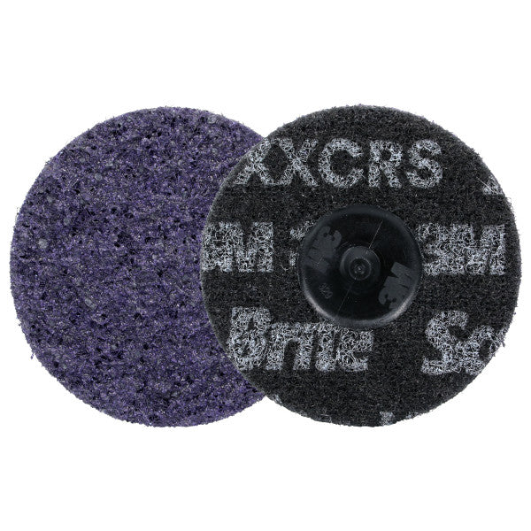 Scotch-Brite™ Roloc™ Precision Heavy Duty Surface Conditioning-schijf, HD-DR, X-Extra Coarse 60+, TR, 76 mm, 25/Carton, 100 ea/Case
