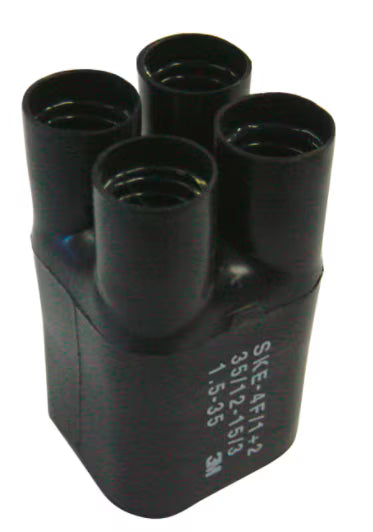 3M™ SKE 4F/0 Heat Shrink Splice, Black, 4x 1.5 - 16 mm²