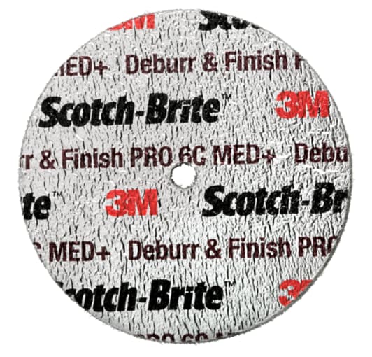 Scotch-Brite™ Deburr and Finish PRO Unitized Wiel DP-UW,  76 mm x 12,7 mm x 6,35 mm, 6C Med+, 20 WL