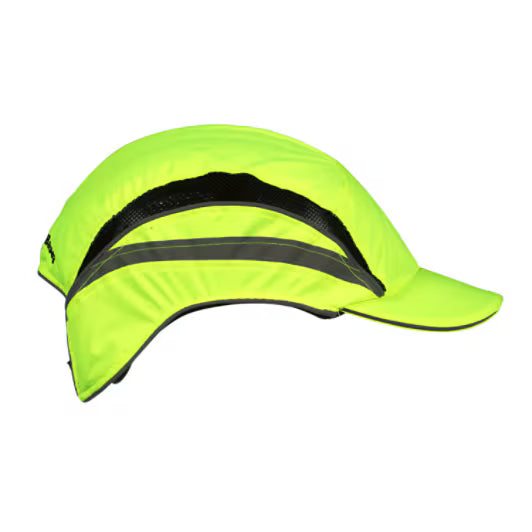 3M™ First Base™ 3 Impact Cap 2021866, Classic, hi-viz, yellow, short brim, 55 mm