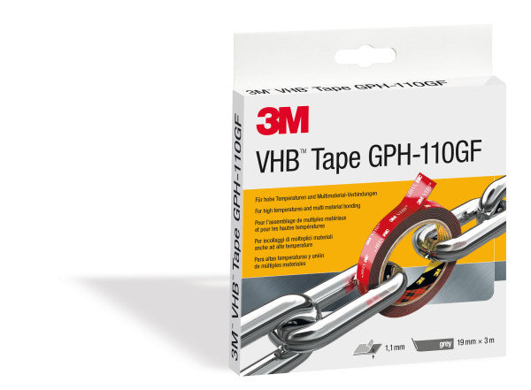 3M™ VHB™ Tape GPH-110GF, Grey, 19 mm x 3 m, 1.1 mm