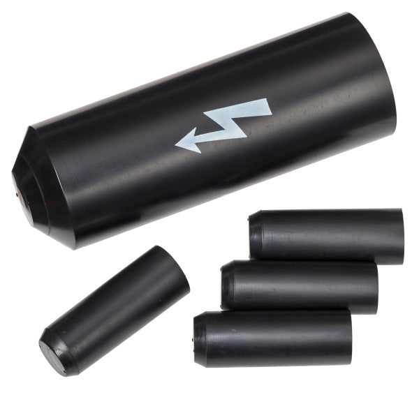 3M™ SKE S/2+3 Voltage-resistant heat-shrink end cap, Black, 4x 35 - 150 mm²