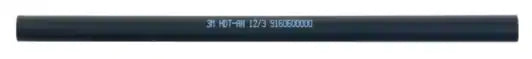 3M™ HDT-AN Heavy-Wall Heat Shrink Tubing with Adhesive, Black, 12/3 mm, 1 m