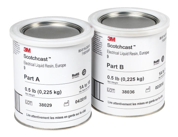3M™ Scotchcast™ 9N Epoxy-Vloeibare Hars, Bruin, Deel A+B, 9,07 kg