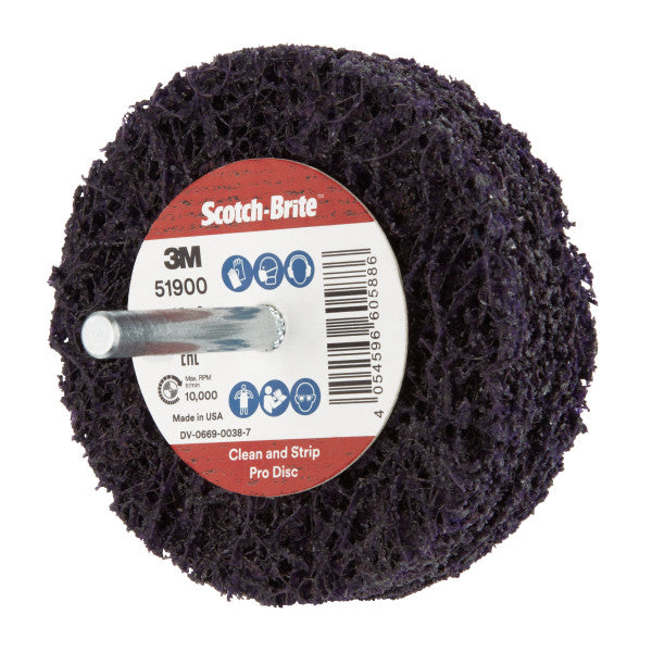 Scotch-Brite™ Clean and Strip Disc XT-ZS Pro on a stud, 150 mm x 13 mm x 8 mm, S XCRS