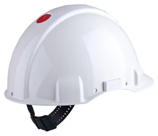 3M™ Veiligheidshelm, Uvicator, ratelverstelling, zonder ventilatie, 440 V diëlektrisch, kunststof zweetband, wit, G3001NUV-VI