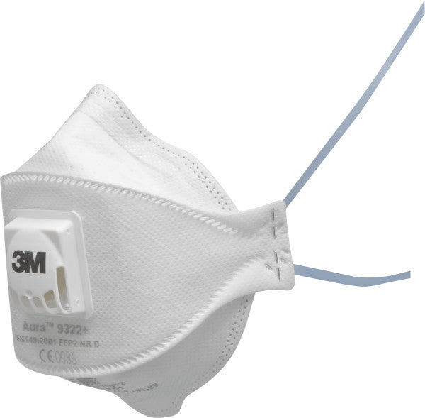 3M™ Aura™ Staubmaske, FFP2, mit Ventil, Großpackung, 9322+
