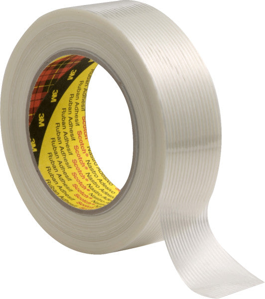 Scotch® General Purpose Fiber Reinforced Tape 8956, White, 19 mm x 50 m, 0.12 mm