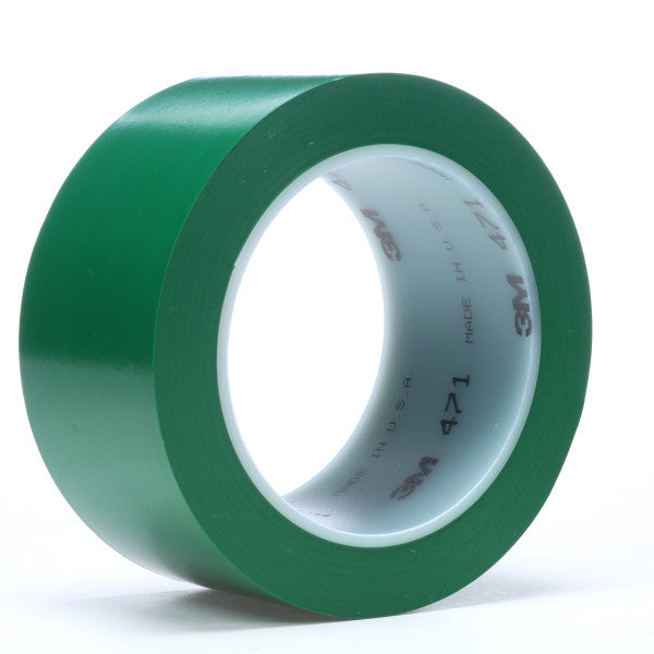 3M™ Vinyl Tape 471, Groen, 1219 mm x 33 m, 0.14 mm
