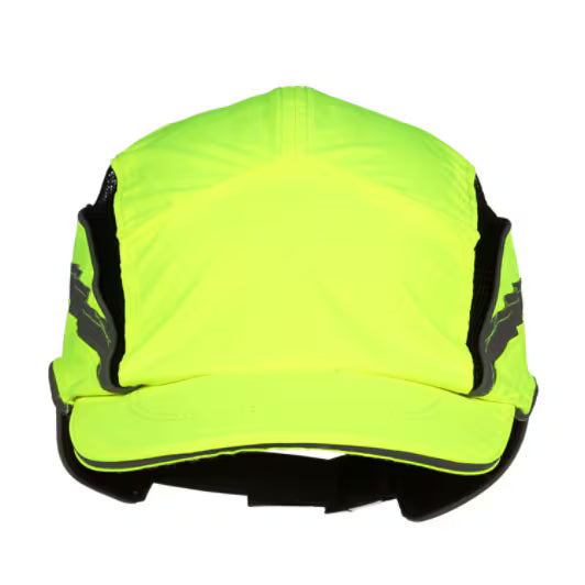 3M™ First Base™ 3 Stootpet 2021866, Classic, hi-viz, geel, korte klep, 55 mm, aangepast