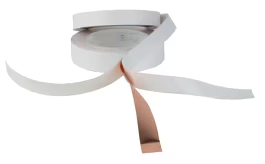 3M™ ET 1182 Copper Foil, smooth, with double-sided conductive adhesive, Copper, 25 mm x 16.5 m x 0.09 mm
