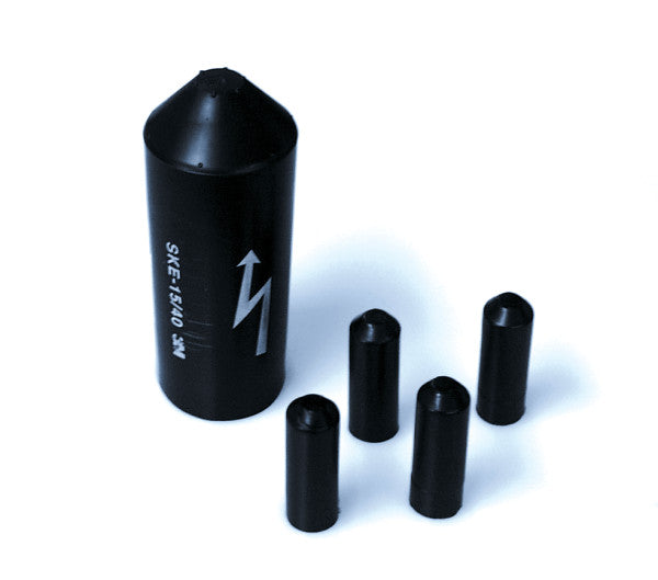 3M™ SKE S/5 Voltage-resistant heat-shrink end cap, Black, 4x 185 - 400 mm²