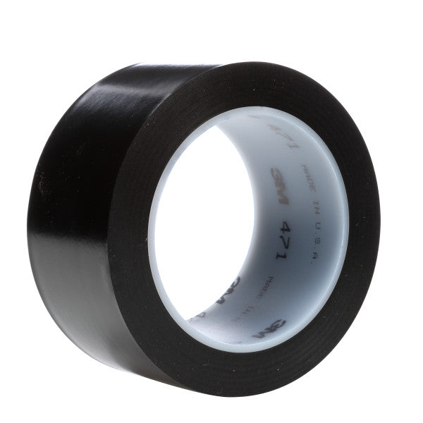 3M™ Vinyl Tape 471, Zwart, 50 mm x 33 m, 0.14 mm