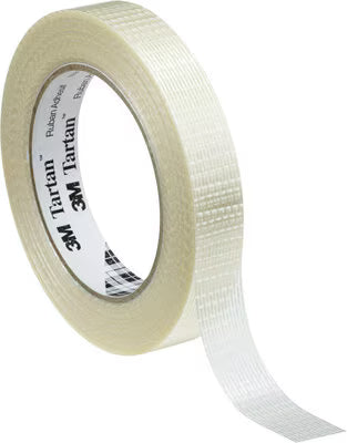Tartan™ Cross-Woven Fiber Reinforced Tape 8954, Light Brown, 25 mm x 50 m, 0.125 mm