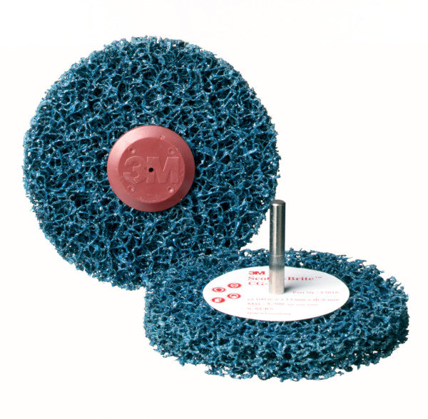 Scotch -brite ™ Roloc ™+ Clean & Strip Disk CG -ZR - Blau - 100 mm x 13 mm - s xcrs | 1 übertriebene Schachtel 10 Stück