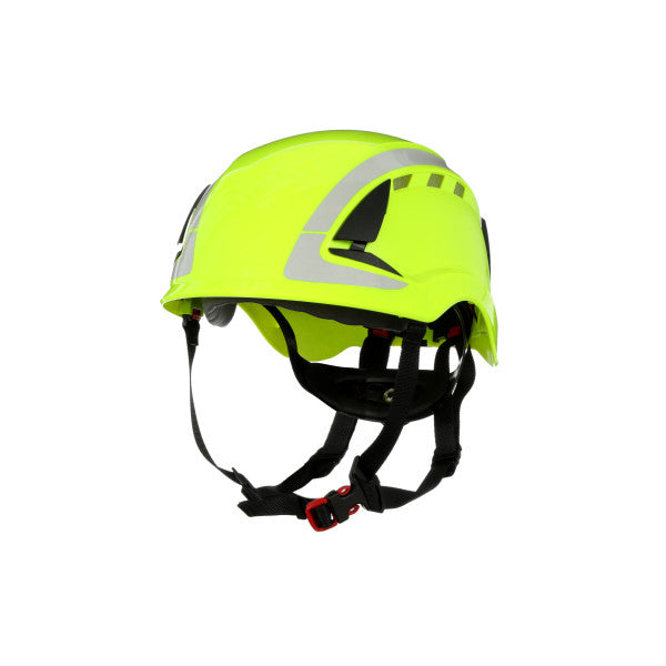 3M™ SecureFit™ X5000 Safety Helmet, ventilated, reflective, CE, hi-viz green, X5014V-CE