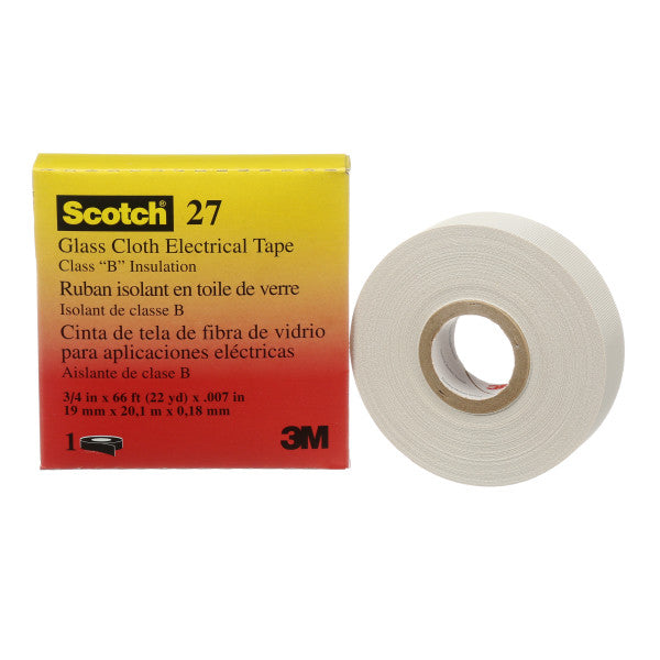 Scotch® 27 Glasvezeltape, Wit, 19 mm x 20 m, 0.18 mm