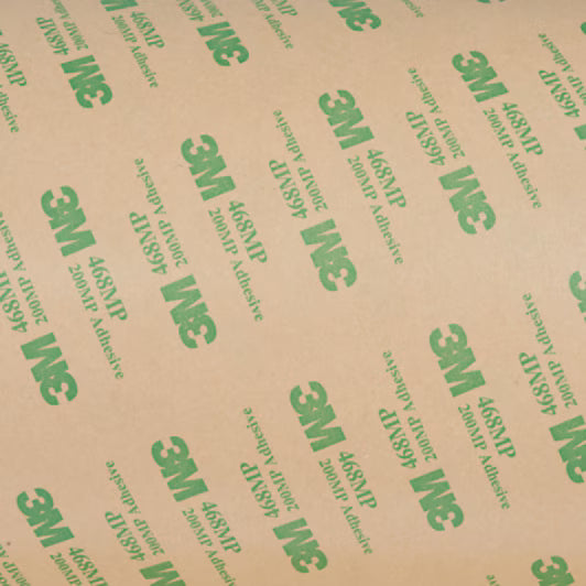 3M™ Transfer Tape 468MP, Transparant, 305 mm x 55 m, 0.13 mm