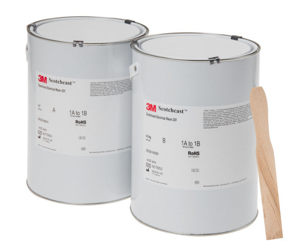 3M™ Scotchcast™ Elektrische hars 8, op epoxybasis, Geelachtig Helder, Deel A+B, 0.45 kg