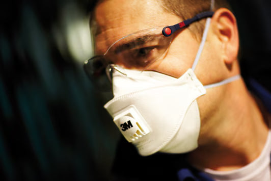 3M™ Aura™ Dust Mask, FFP2, with valve, bulk, 9322+