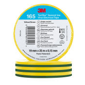 3M ™ TEMFLEX ™ Vinyl -Insolation Band 165 - Grün/Gelb - 19 mm x 25 m | Rabattpalette A 5500 Stücke